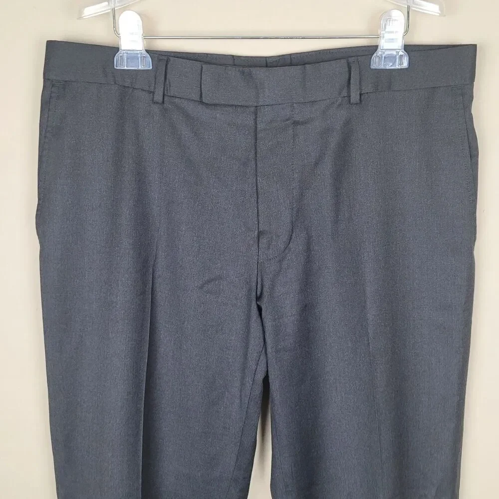Hugo Boss Waist Size 36 Virgin Wool Pasolini Dress Pants Dark Gray Size 40 L
